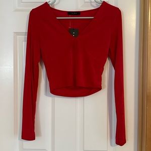 21 Saints cropped long sleeve